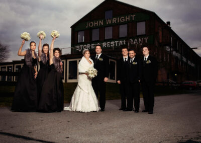 Bridal Party in front of John Wright in Wrightsville PA